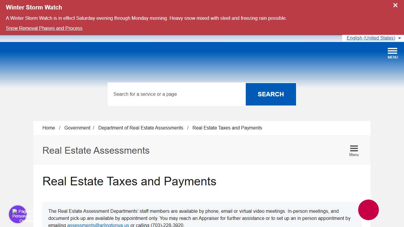 Real Estate Taxes and Payments – Official Website of Arlington County Virginia Government