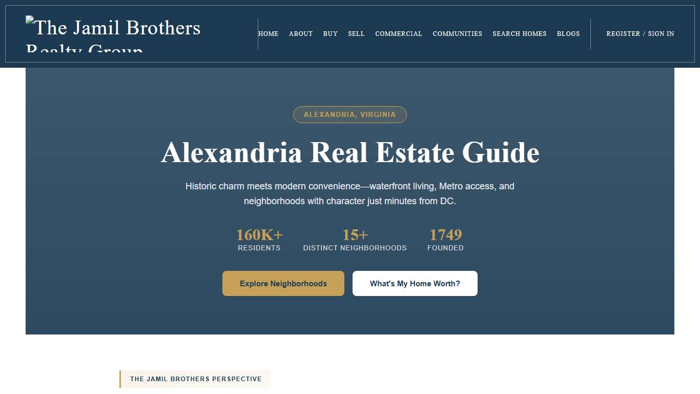 Alexandria VA Homes for Sale Real Estate Guide 2026